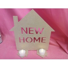 4mm Thick MDF new home  house tea light holder